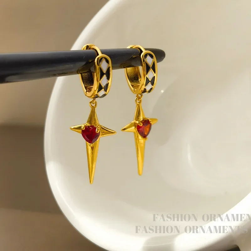 Модные ювелирные изделия красное сердце звезда горячая Распродажа красивый