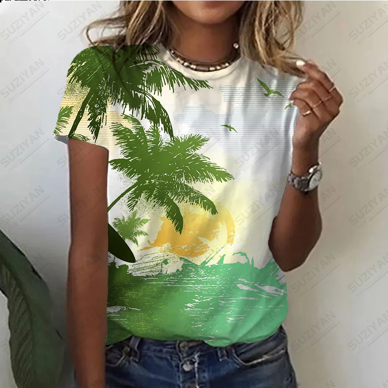 

Женский винтажный Повседневный пуловер, гавайский модный Свободный Топ большого размера 5XL с круглым вырезом и коротким рукавом, дизайнерский Повседневный Топ с принтом, лето 2023