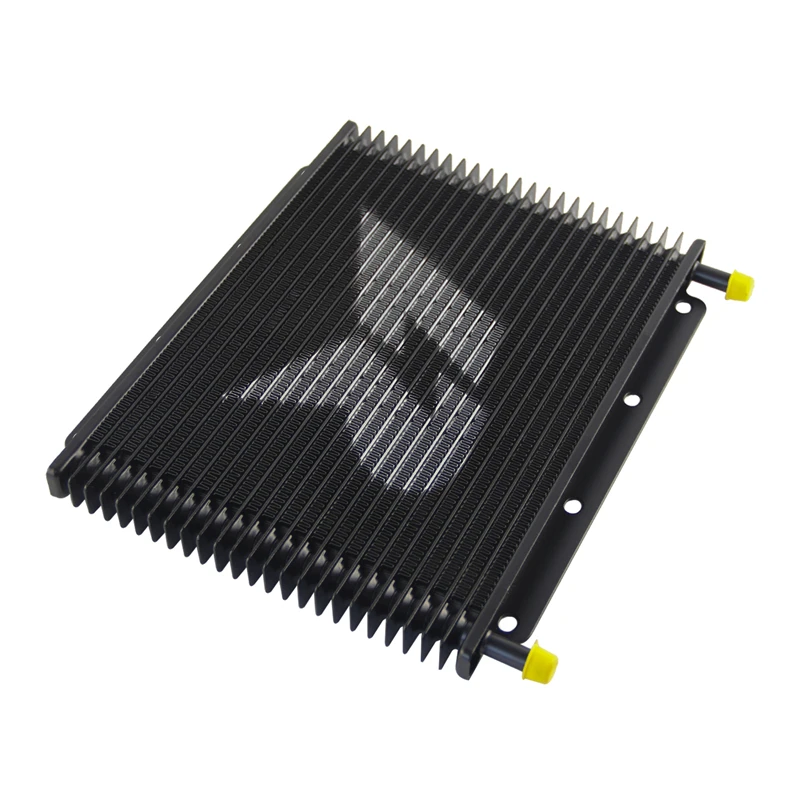Черный 25-рядный масляный радиатор трансмиссии универсальный 11 x 7 8 0 75 дюйма (280x198x19