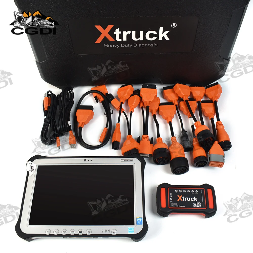 

FZ G1 планшет с Xtruck Y009 HDD полнофункциональный OBD2 тестовые инструменты для транспортных средств для тяжелых грузовиков UD/MACK диагностический комплект