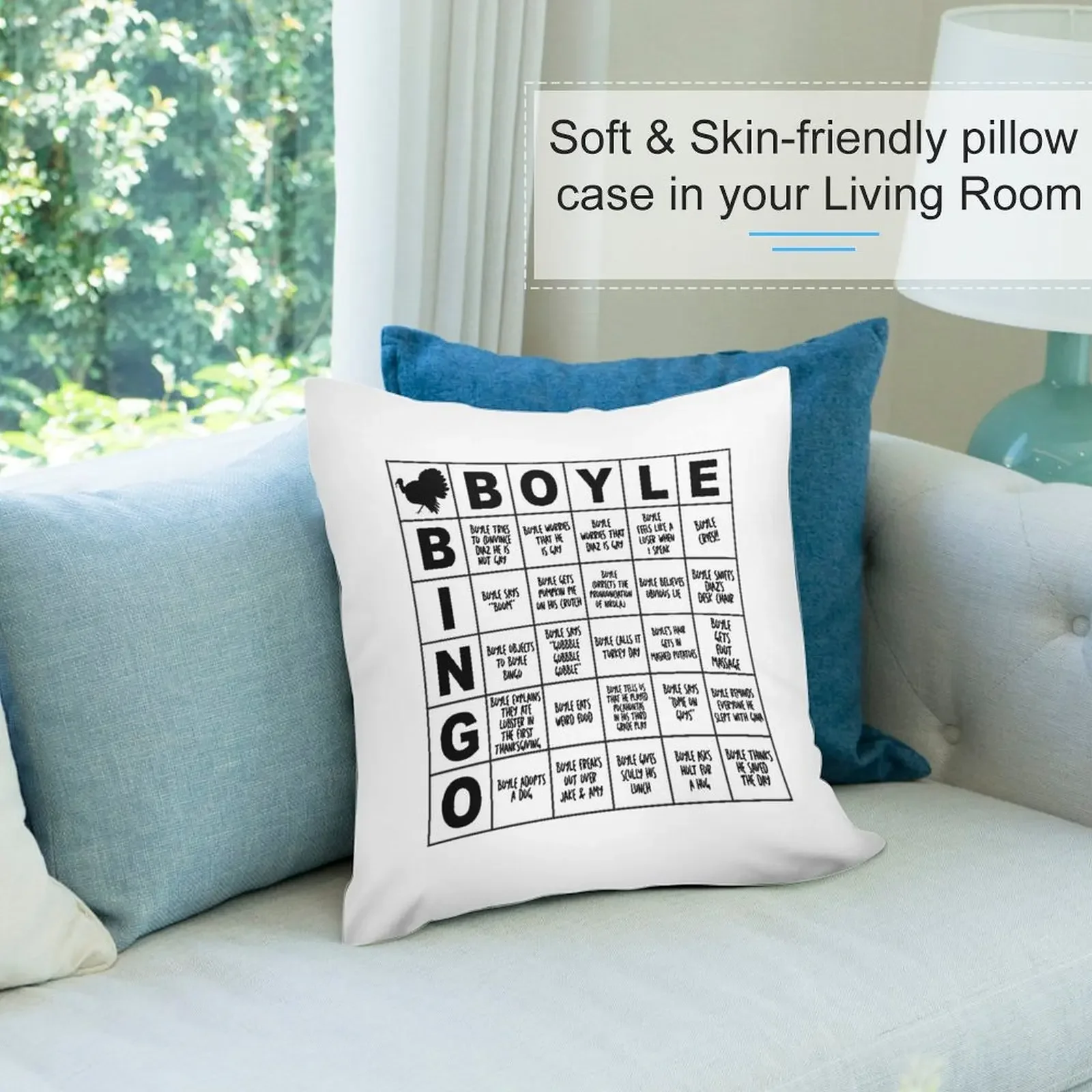 Boyle Bingo - B99 Декоративная подушка Роскошные диванные подушки Прямоугольные
