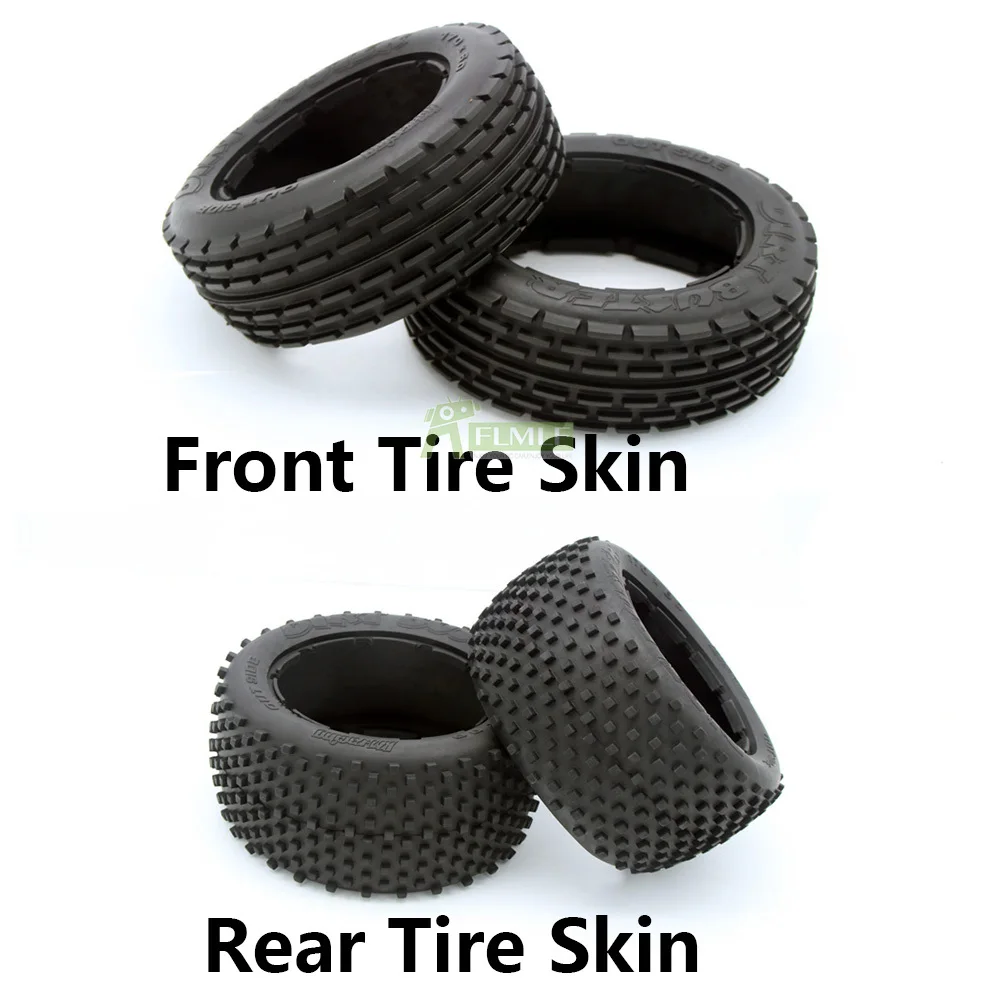 

1/5 Rofun Racing High Road Front or Rear Wheel Tire Skin 2pc for HPI ROVAN Kingmotor BAJA 5B Rc Car Parts