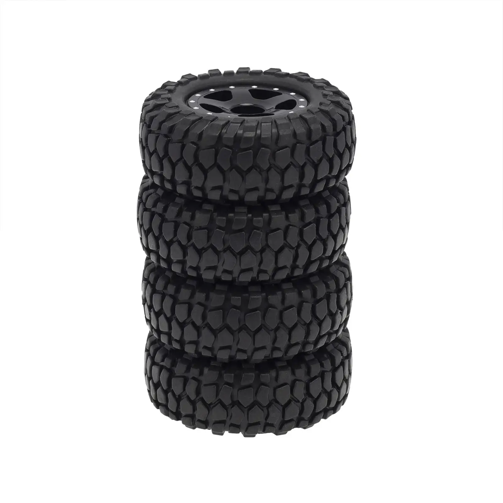 

4Pcs 1/24 crawler Tires with Wheel Rim for AXIAL SCX0081 00001 00002 RC Car