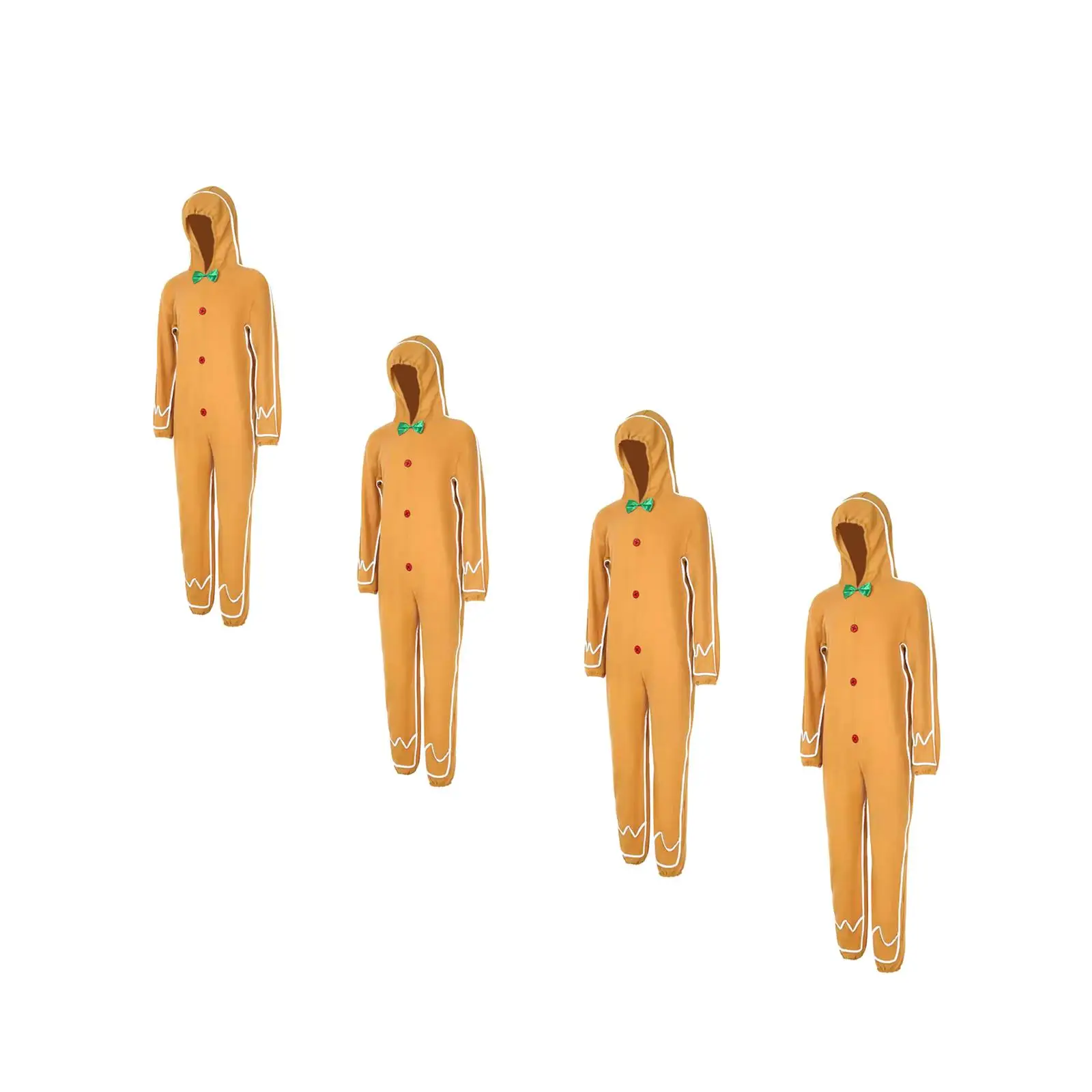 Пряничный костюм забавный рождественский наряд для вечеринки праздничной