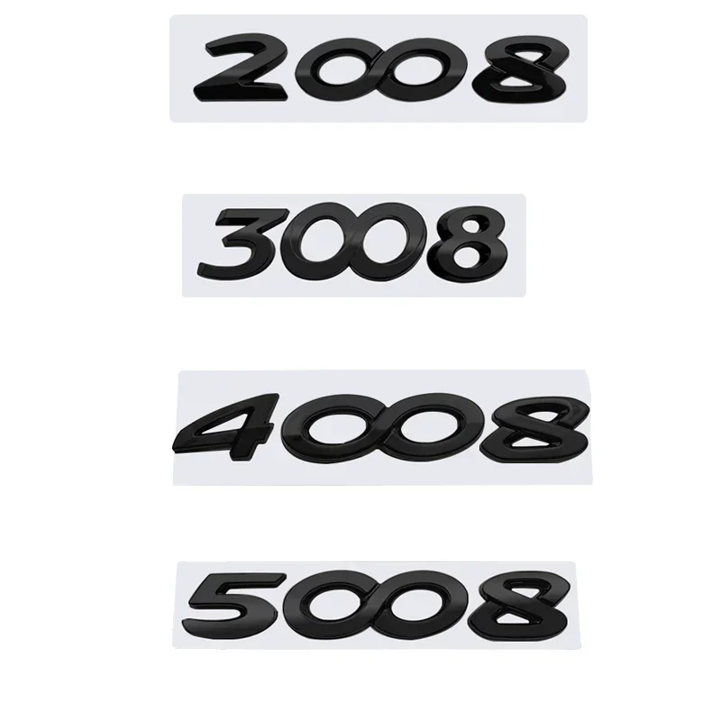 Стайлинг автомобиля эмблема багажника наклейка для Peugeot 2008 3008 4008 5008 значок авто