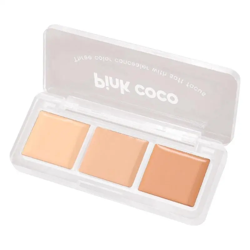 

Color Correcting Concealer 3 Colors Highlight Palette Cream For Face Multi-Use Even Skin Tone Makeup For Daily Use Cosplay Stage