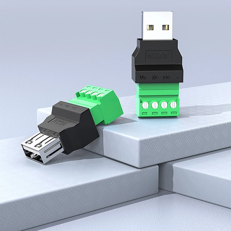 1 шт. USB 2.0 Тип A USB-разъем USB-разъем-адаптер Разъем с экраном Type-A 4-контактный штекер