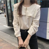 doll collar long sleeved shirt women spring summer clothing fashion french top women blouses ladies tops 2022 camisas mujer