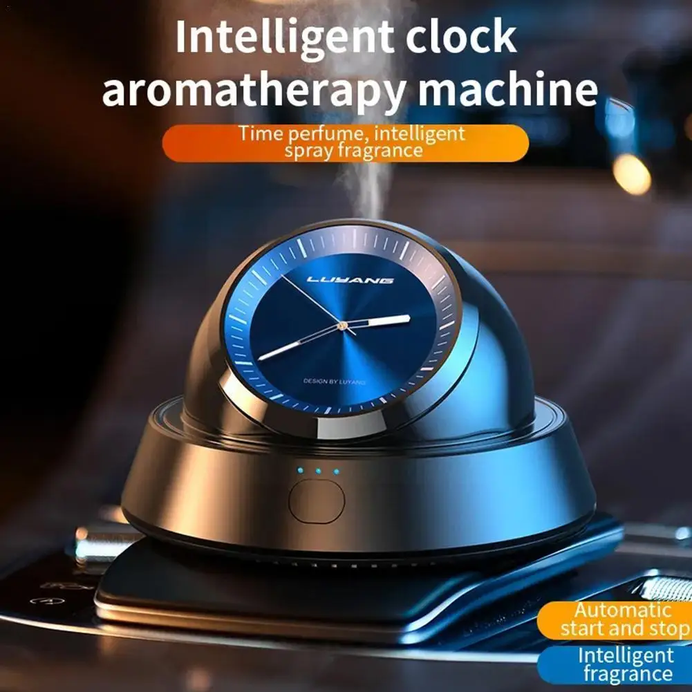 

Car Air Freshener Intelligent Clock Diffuser Car Air Purifier Fragrance For Cars Intelligent Car Aromatherapy Instrument Pe U8S4