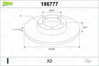 

186777 ten brake mirror CAP 4 wheel bolt for