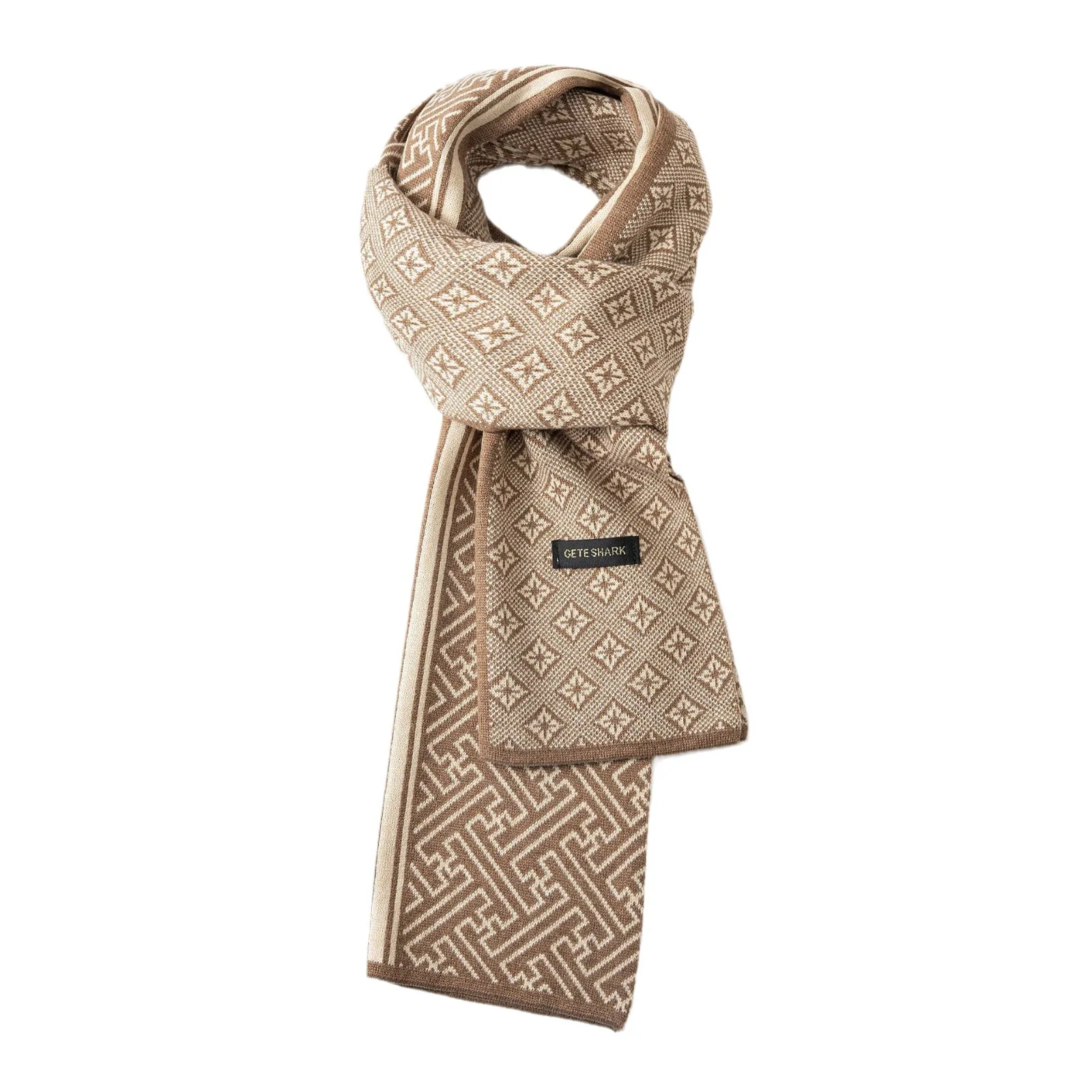 Мужские и женские походные шарфы в британском стиле кашемировый теплый шарф