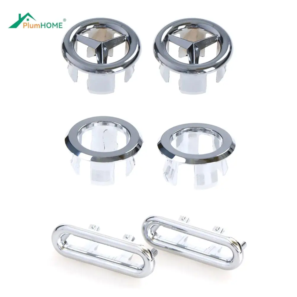 

2 шт./лот раковина для ванной комнаты кольцо для защиты от переполнения шестифутовая круглая вставка хромированная крышка с отверстием