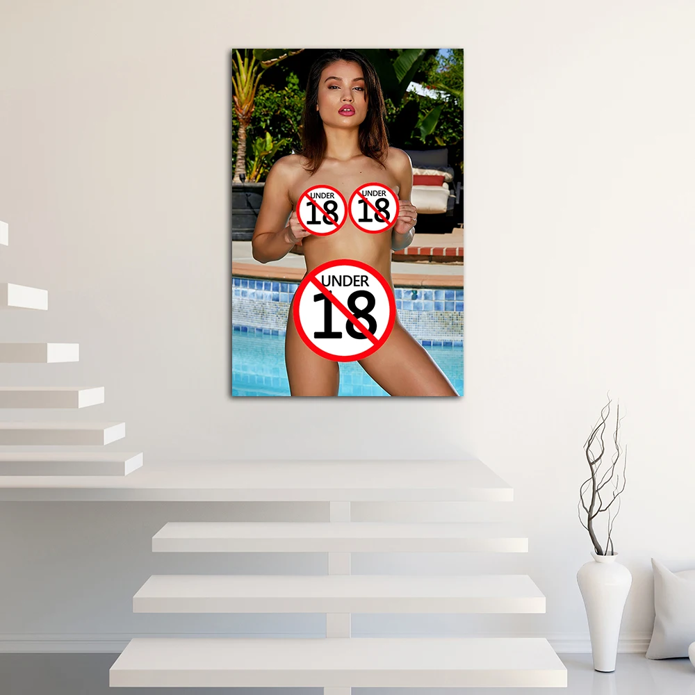 Настенный постер WONYANZE &quotСексуальная брюнетка&quot