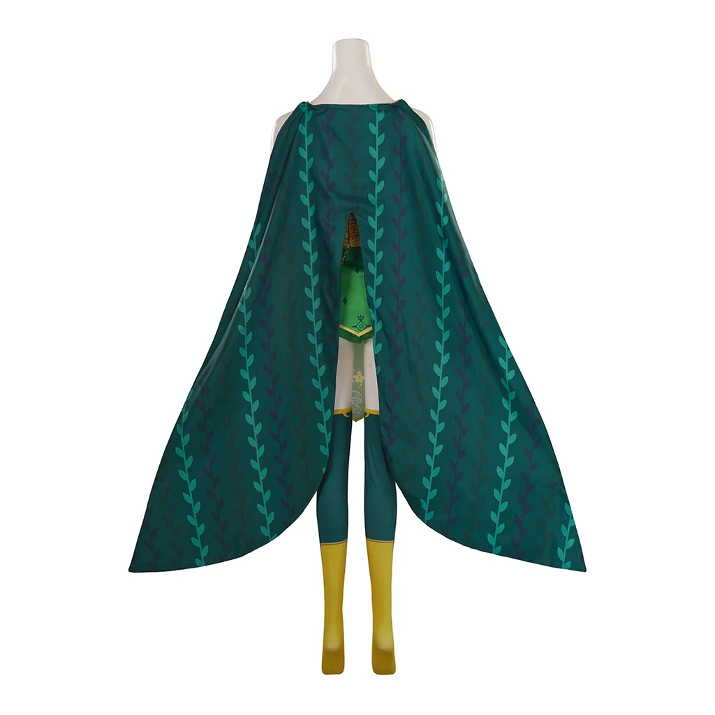 Костюм для косплея финальной фантазии IV Rydia пикантный зеленый костюм Женский на