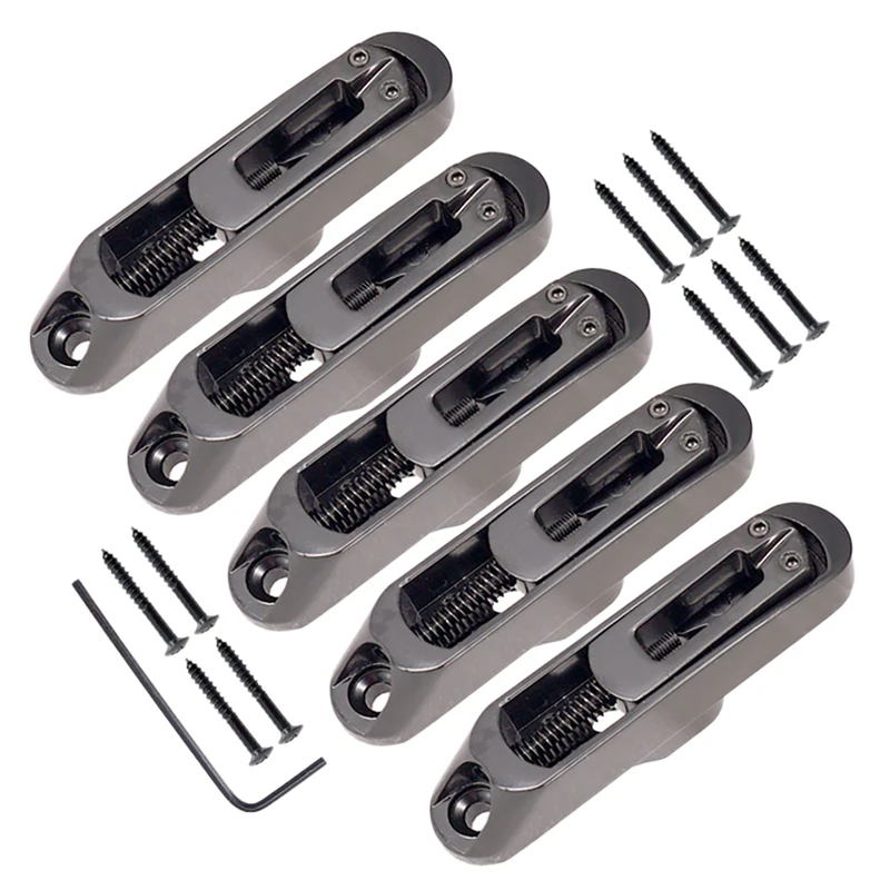 Guitar Bridge Sadlles Single Individual Saddles Tailpiece Set For 5 String Electric Bass Parts