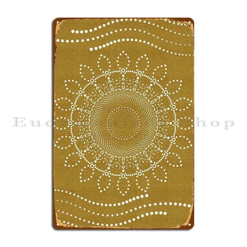 

Металлический знак мандала, Настенный декор, Настенный декор, настенная пещера, персонализированная настенная роспись, жестяной знак, плакат