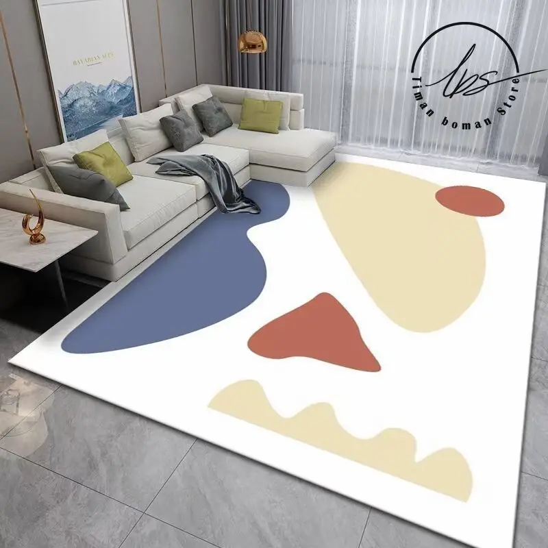 Современный настенный ковер для спальни с абстрактными линиями напольный коврик