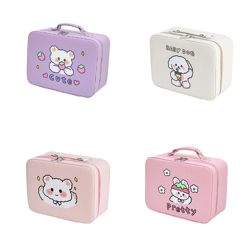 

Travel Toiletry Bag for Women Cartoon Dog Portable Travel Cosmetic Bag Organizer Case with Zipper Toiletry Bags Perfect