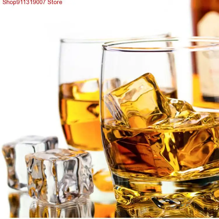 Искусственный кубик льда 10 шт./лот Прозрачный квадратный акриловый камень