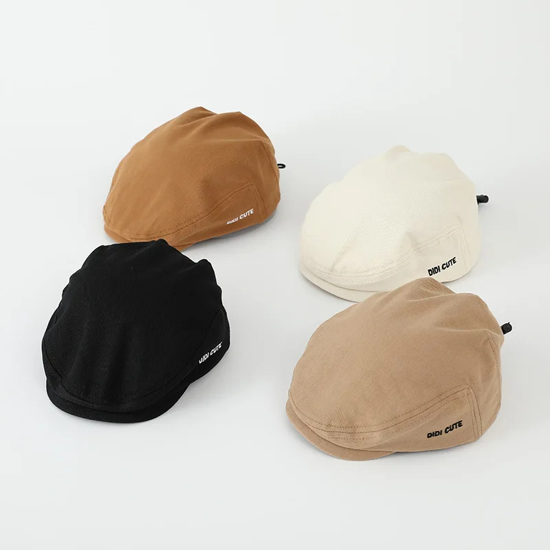 

Autumn Fashion Boy Girl Children Embroidery Letter Casquette Baby All-match Peaked Cap Kid Casual Beret Infant Cotton Soft Hats