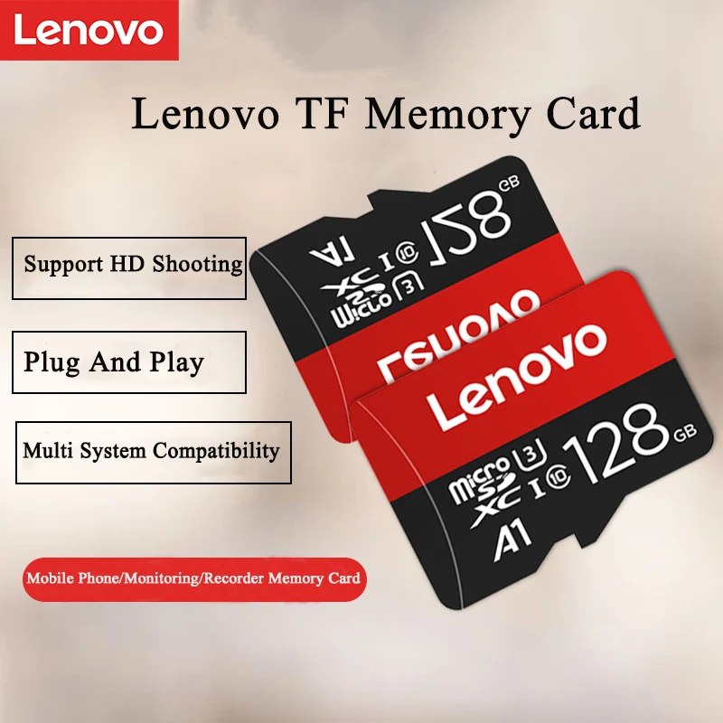 

Lenovo Memory Card Micro SD Card 1TB 512GB 256GB 128GB 64GB 32GB TF Flash Card Micro SD Card For Cell Phone Camera Computer