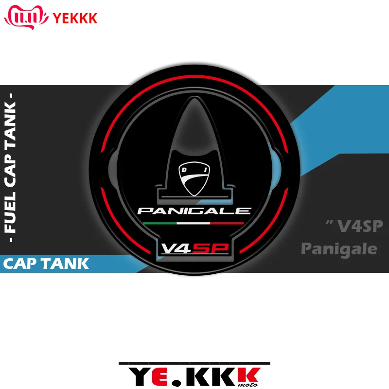 

For Ducati PANIGALE V4 V4R V4S V4SP V2 Fuel Cap Tank Resin 3D Fuel Tank Cap Filling Cover Sticker Gas Cap Fuel Tank Decals LOGO