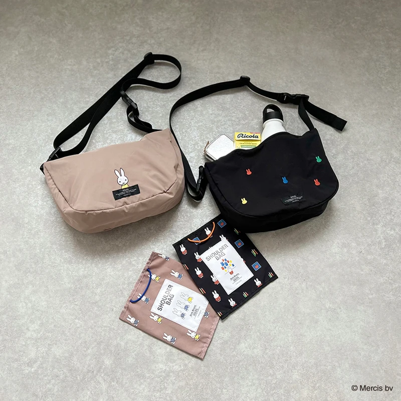 Cute Cartoon Dumpling Crossbody Bag Japanese Miffy Ultra-light Foldable Underarm Couple Bestie Waist