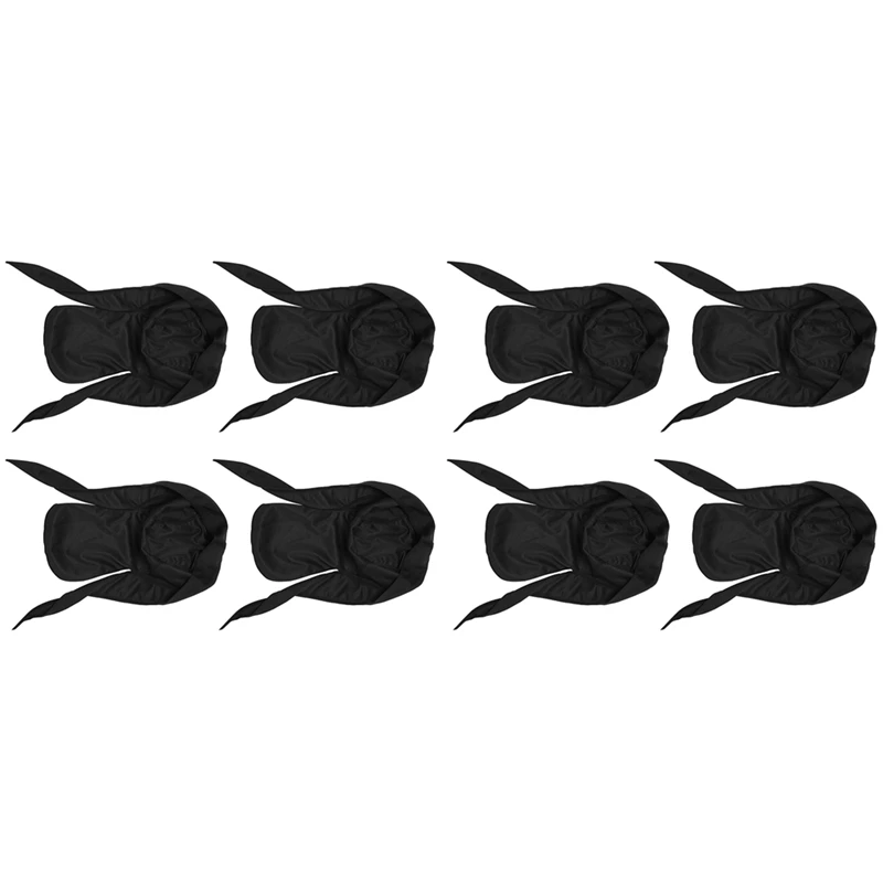 

8X Cooling Helmet Liner - Do Rag/Dew Rag Cap Beanie For Men - Pirate Hat Bandana & Motorcycle Head Wrap