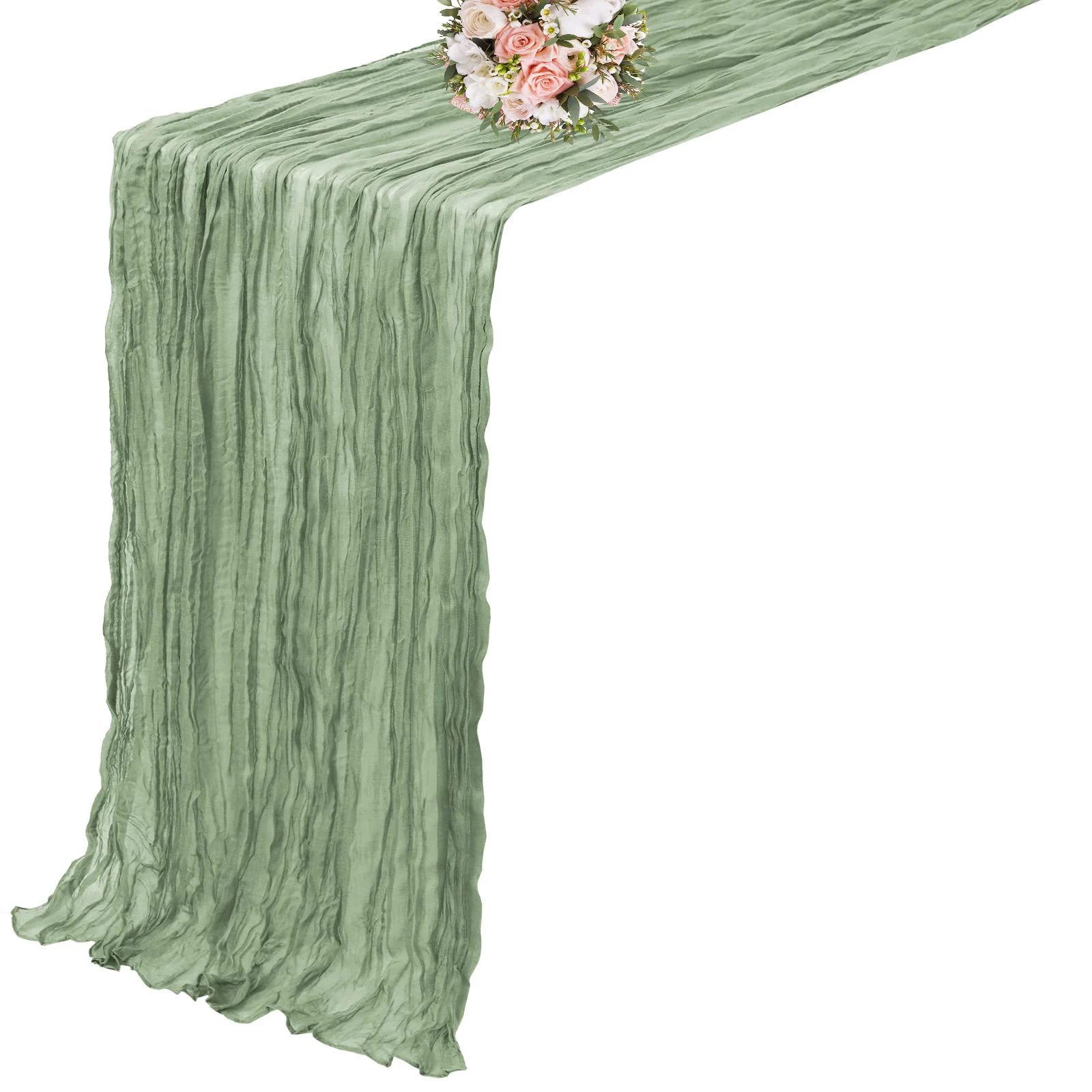 

Полупрозрачная марлевая дорожка для стола, марлевая салфетка, сервировка стола, обеденная винтажная свадебная вечеринка, рождественские банкетные арки, декор для торта