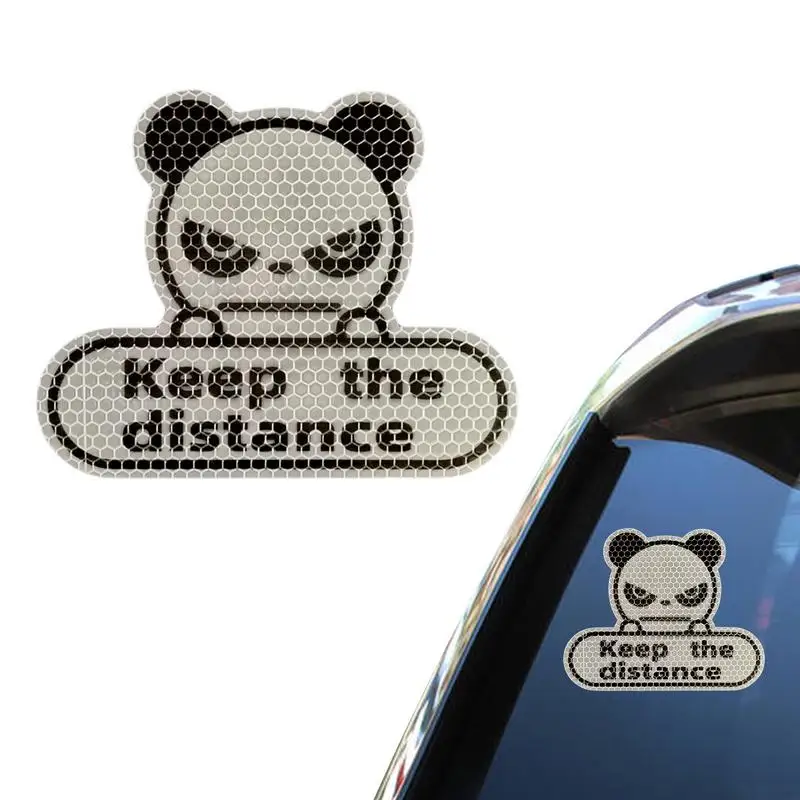 

Креативная мультяшная панда отражатель автомобильные наклейки креативные панды наклейки Алмазный класс высокая интенсивность безопасность в ночное время