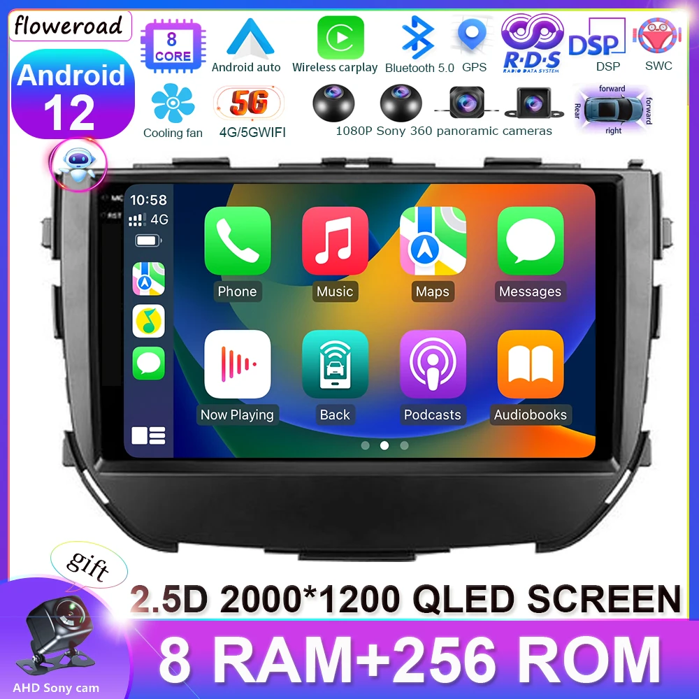 

DSP Android 12 для Suzuki Vitara Brezza 2016 - 2019 Автомагнитола мультимедийный видеоплеер Навигация стерео GPS Авторадио carplay