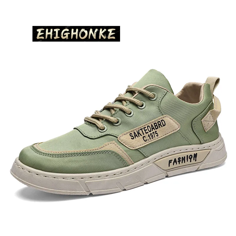 

2021 Summer New Breathable Student Shoes Trend Men 's Skate Shoes Ice Silk Umbrella Canvas Sports Shoes Casual Shoes Loafers PU