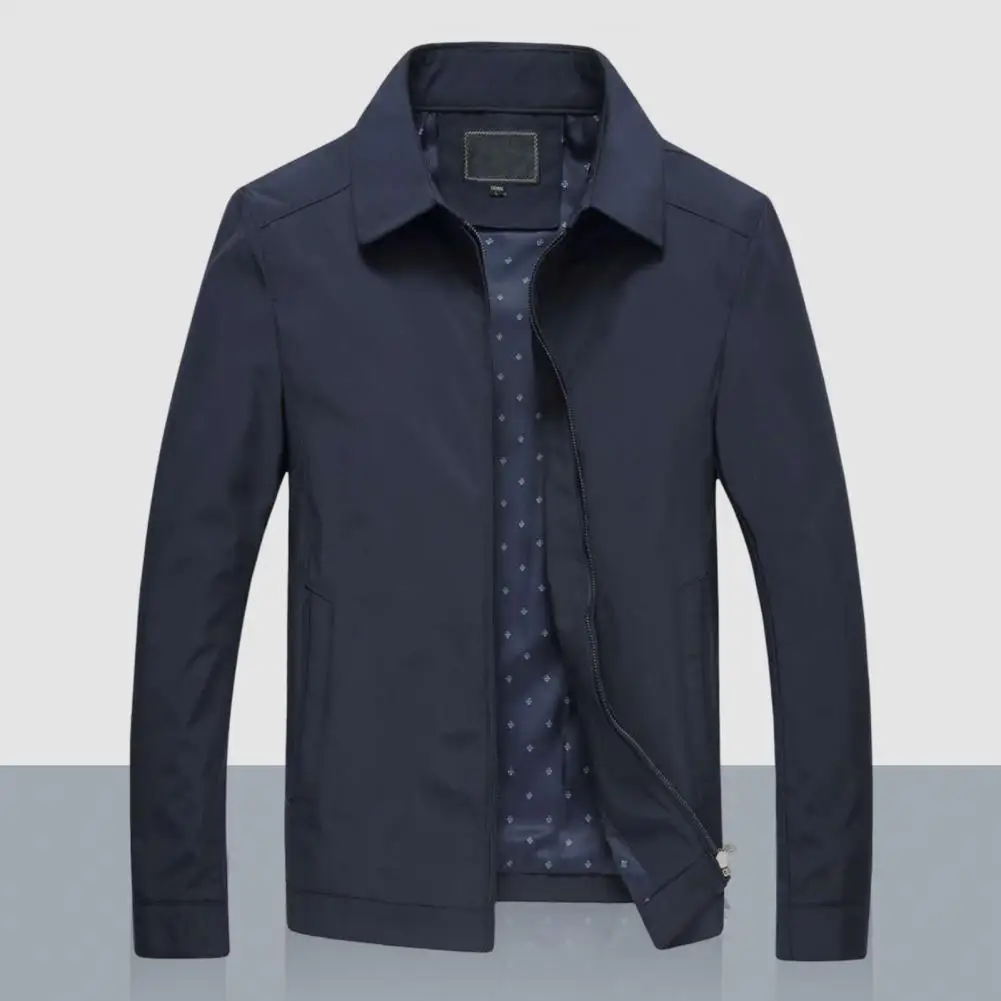 

Popular Male Jacket Versatile Lapel Anti-pilling Spring Autumn Casual Fashion Men Coat Men Coat Anti-freeze
