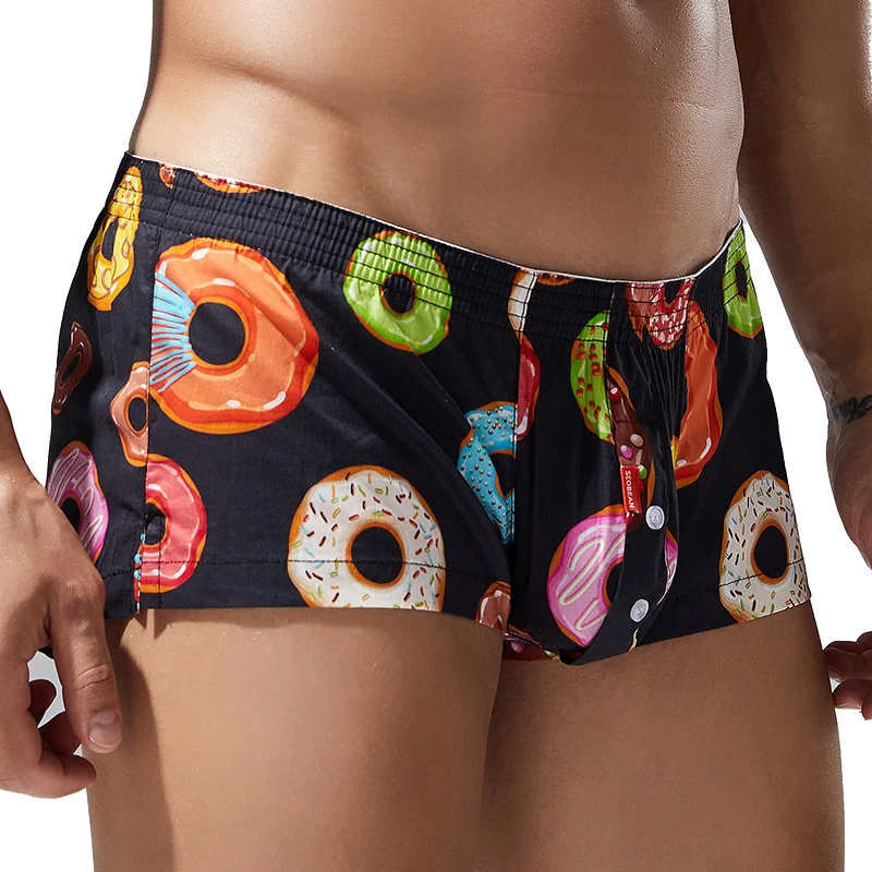 Seobean Brand SEOBEAN Mens Plaid Boxer Shorts Cotton Underwear Underpants Boxers for Men