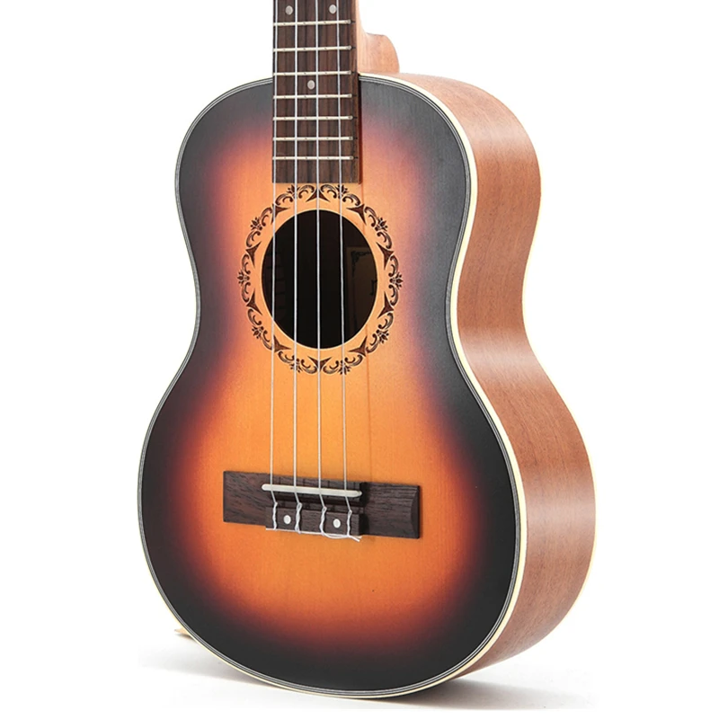 

SevenAngel 26 inch Tenor Ukulele Rosewood Fingerboard 4 Aquila Strings Guitar Electric ukelele Sunset Color with Pickup EQ
