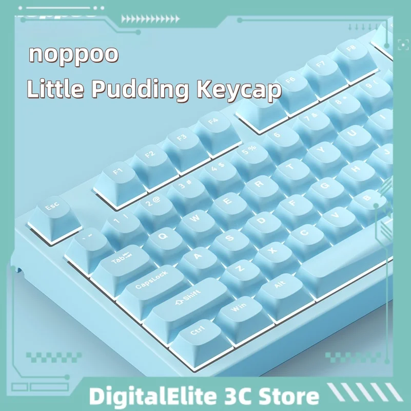 Колпачки для ключей Noppoo 117 клавиш Oem высота маленький пудинг двухцветные