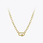 Женское ожерелье с подвеской-винтом, из нержавеющей стали