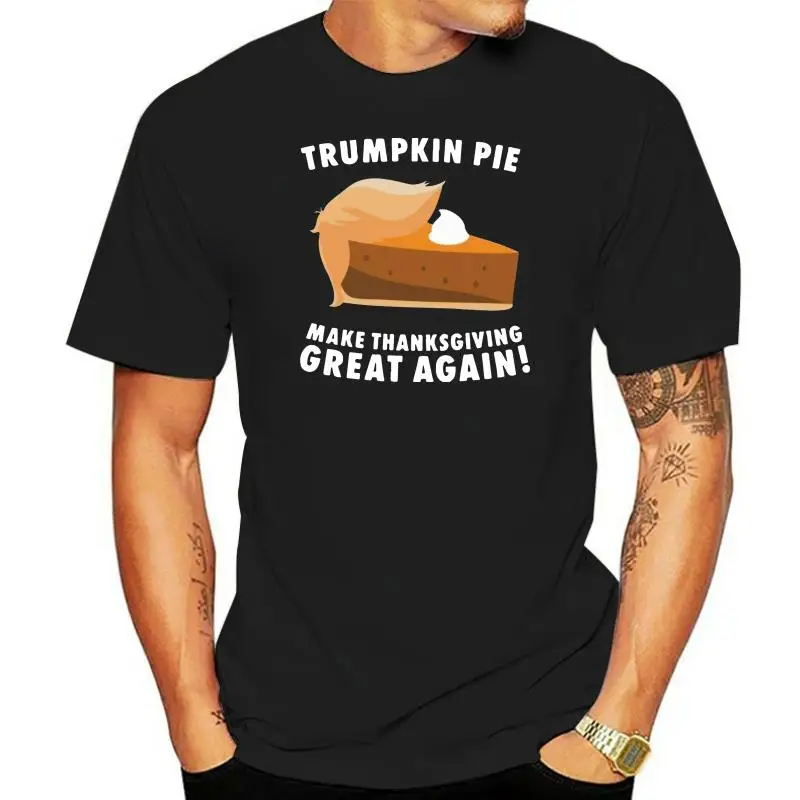 

Trump kin Pie Ugly Christmas Sweater Make Thanksgiving Great Black Navy T-Shirt Cartoon t shirt men Unisex New Fashion