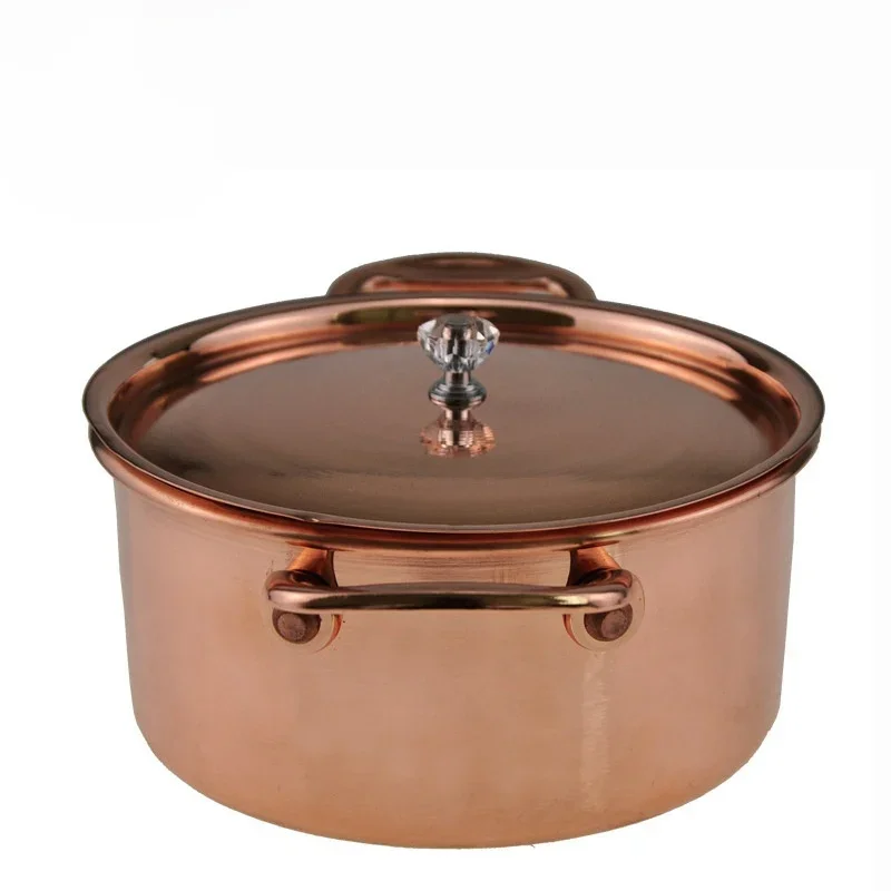Однокамерный горшок из чистой меди композитный нижний размер в китайском стиле