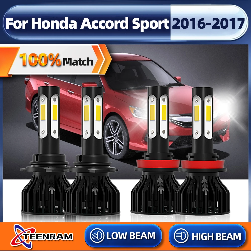 

240W 40000LM светодиодный фары Canbus автомобильные лампы для фар 9005 HB3 H11 Светодиодный Автомобильные фары 6000K 12V для Honda Accord Sport 2016 2017