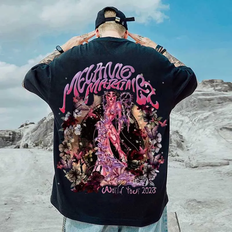 Летняя футболка с коротким рукавом в стиле хип-хоп