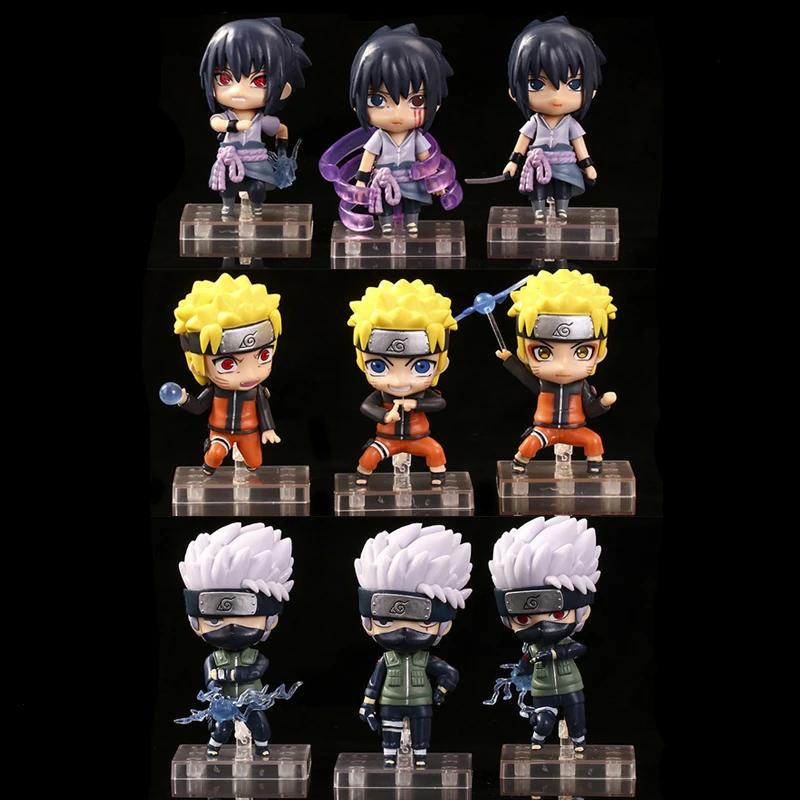 

10CM Naruto Anime Figure Q Version Action PVC Anime Figurine Model Decoration Collection Cartoon DIY Kid Toys Gift Ornament Doll