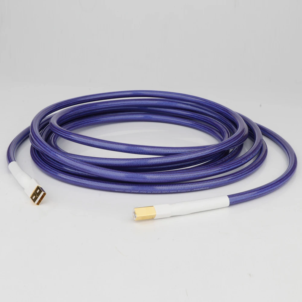 Preffair 6N OCC медный Hifi USB-кабель Hi-End USB2.0 кабель для передачи данных DAC декодера