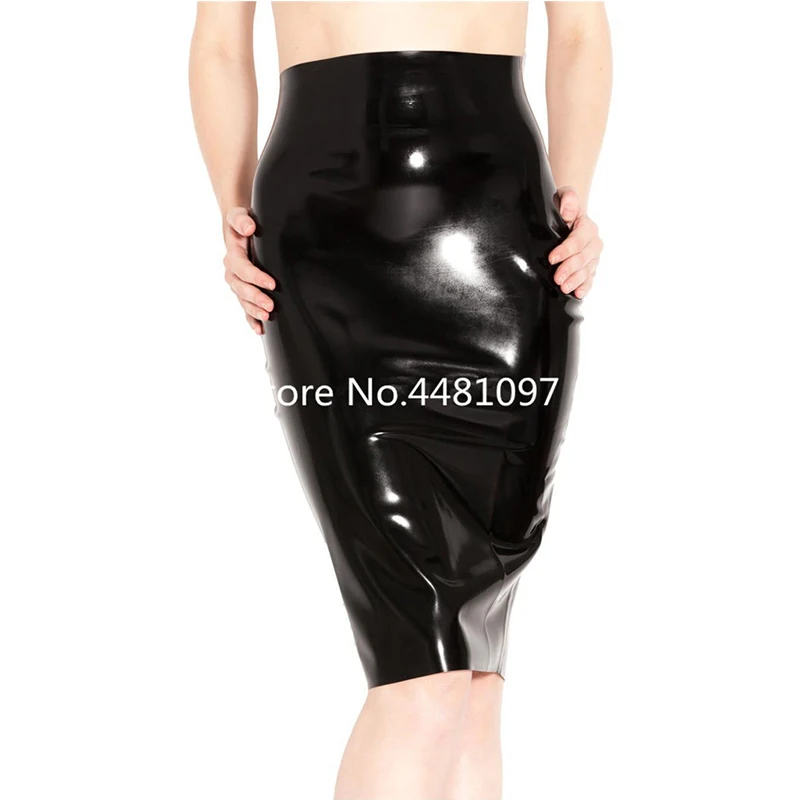 

Latex Skirt Women's Pencil Skirt Sexy Outfit Latex Rubber Sheath Dress stripper clothes