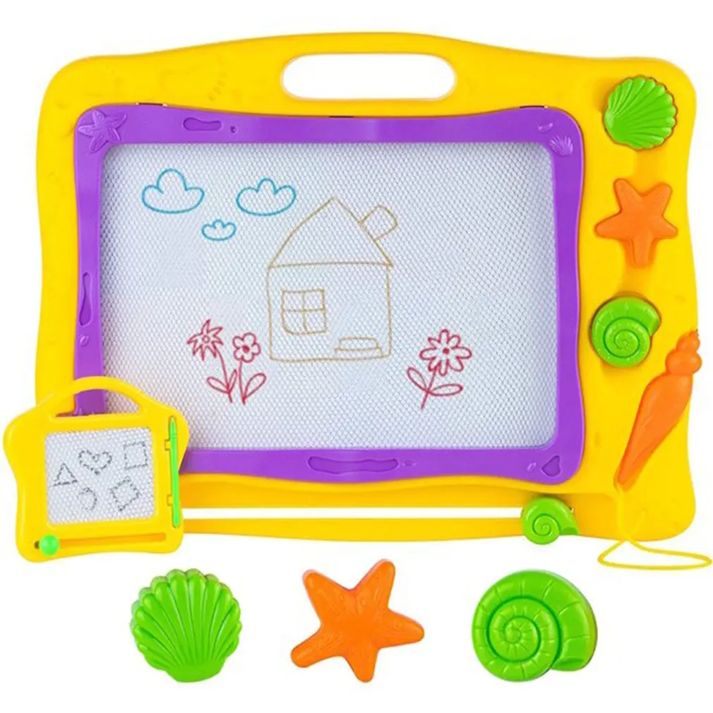 

Magnetic Drawing Graffiti Board Toys Kids Sketch Pad Doodle Cartoon Painting With Pen Toy Learning Reusable Toy