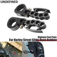 for harley street glide dyna bobber 32mm 38mm highway foot pegs crash bar footpeg mounts engine guard footrest clamps motorcycle