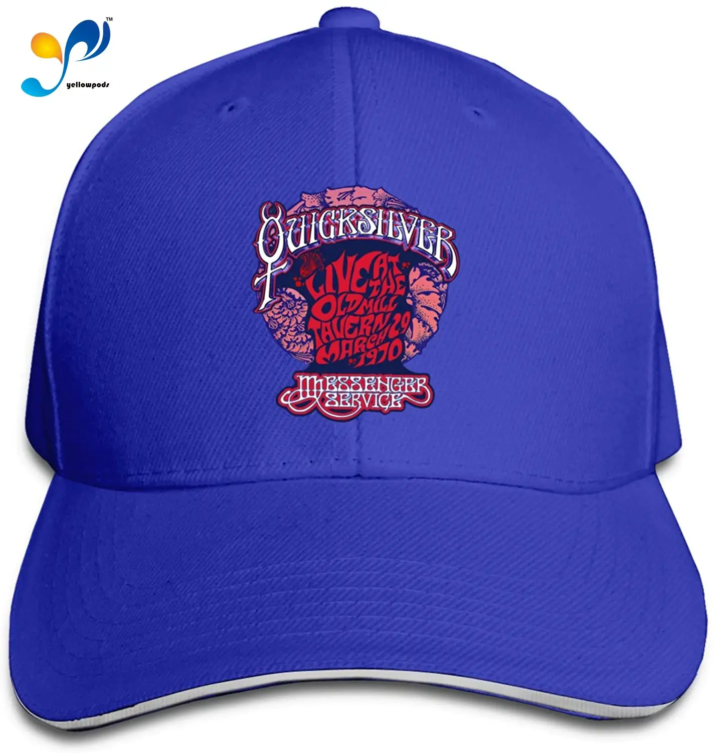 

Women & Mens Adjustable Baseball Hat 3D Printed Quicksilver Messenger Service Sandwich Trucker Dad Hat Unisex