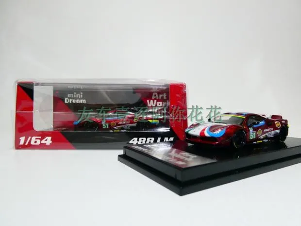 

1:64 ArtWork Mini Dream LBWK LM 488 No. 51 Alloy Car Model Limited Edition Collection Ornament Gift Free Shipping