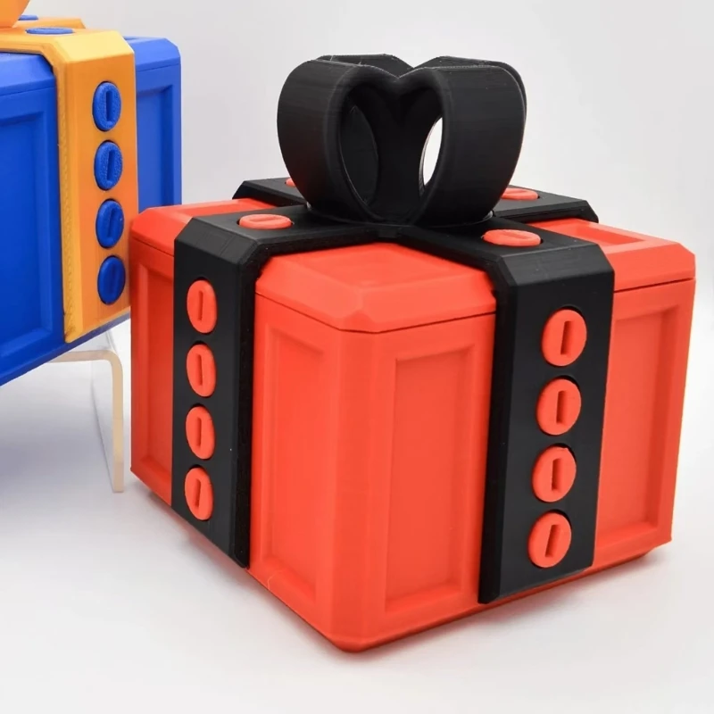 Креативная 3D-печатная головоломка с хлопотными коробками и винтами для подарка