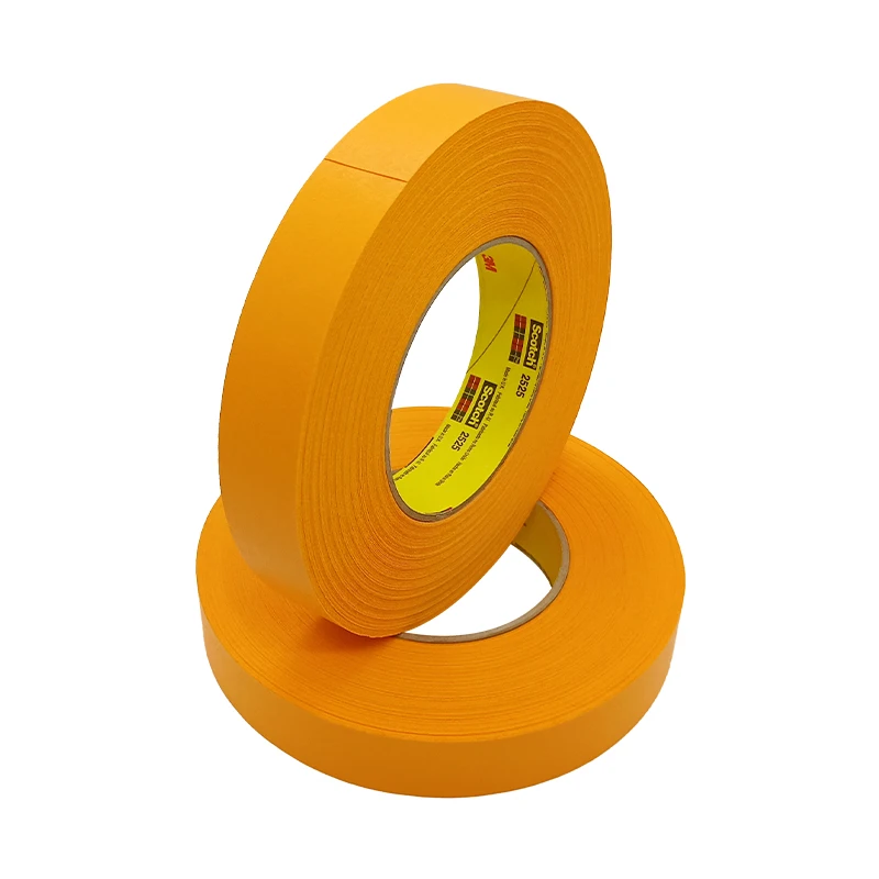 

Performance Flatback Tape 2525 Designed for High Temperature Splicing and Paint Masking Orange 24mm/48mm*55m